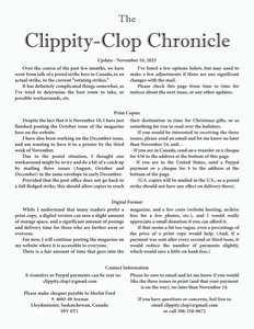 Print and digital options for The Clippity-Clop Chronicle